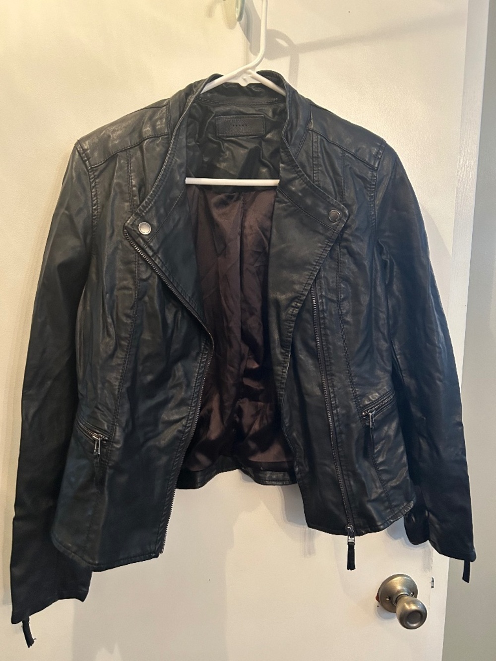 Black Leather Jacket Small